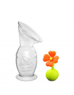 Milchpumpe mit Saugfuss 100 ml + Blumenverschluss Set -... 2