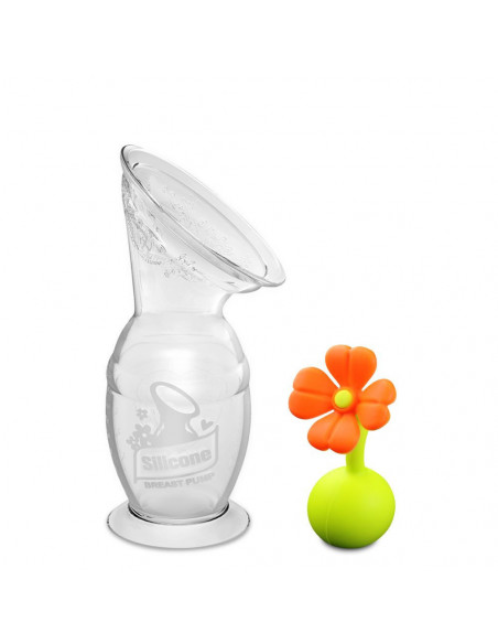 Breast Pump + Flower Stopper Giftbox 100ml - Orange