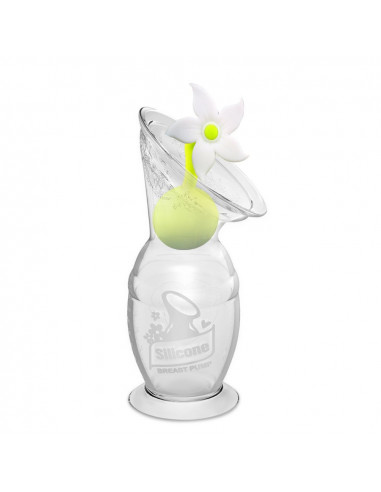 Breast Pump + Flower Stopper Set 150ml - White