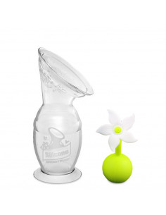 Breast Pump + Flower Stopper Set 150ml - White 2