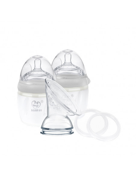 Generation 3 Silicone Pump and Bottle Pack - Grey