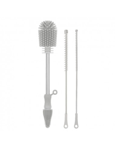 Silicone Cleaning Brush Kit - Suva Grey