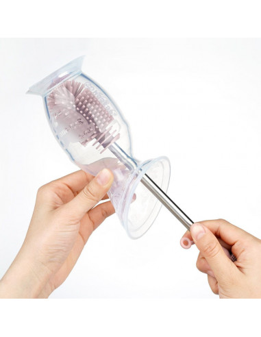 Double sided cleaning brush Soft - Gray