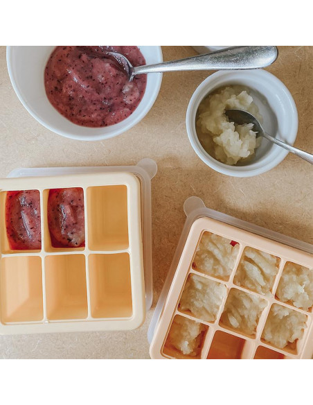 Gefrierform für Muttermilch oder Babynahrung 9 Fächer - Erbsengrün