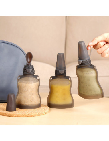 Quetschie mit Löffelaufsatz