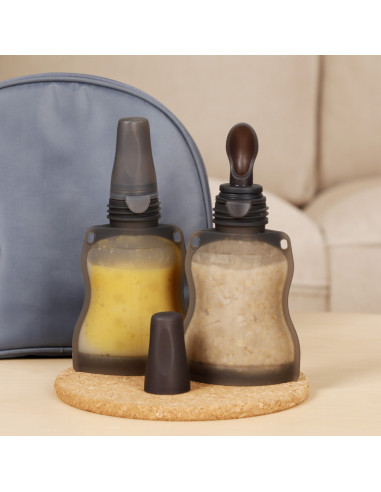 Quetschie mit Löffelaufsatz