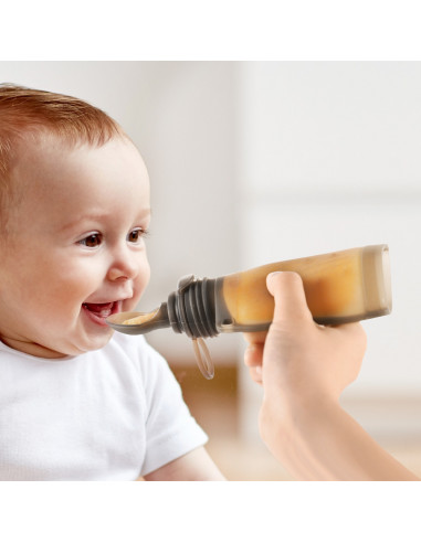 Quetschie mit Löffelaufsatz