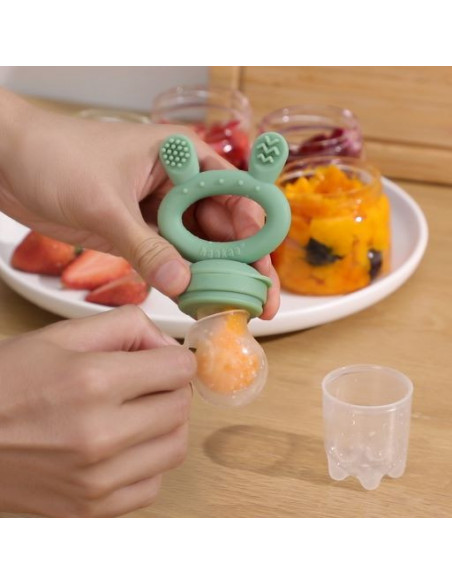 Fresh Food Feeder & Cover - Set Creme