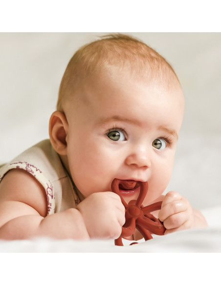 Zahnungshilfe Kleeblatt - Kupferrot