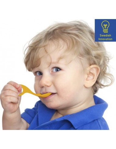 Babylöffel Set Olivgrün / Rosa