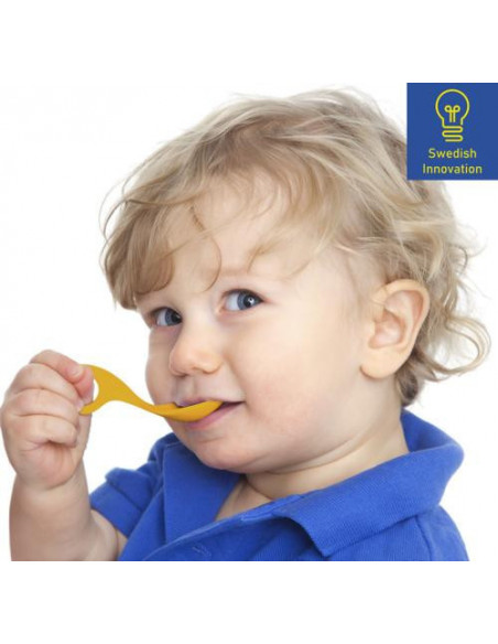 Babylöffel Set Olivgrün / Rosa