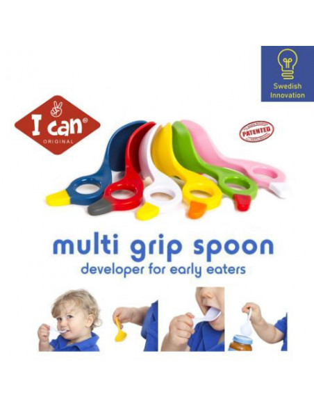 Babylöffel Set Himmelblau / Weiß