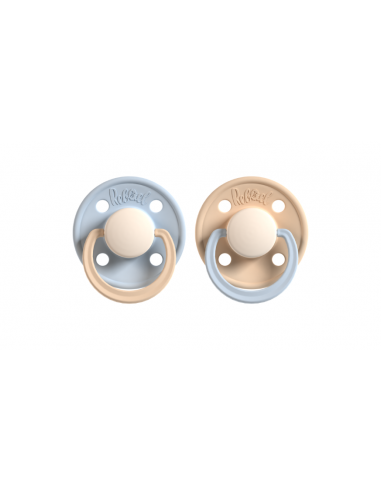 Rebael Pacifier 2er-Pack, Cloudy Pearly Poodle / Tornado Pearly Dolphin, Size 1 (6 months)