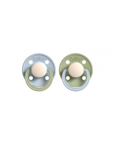 Rebael Pacifier 2er-Pack, Cold Pearly Dolphin / Cloudy Pearly Elephant, Size 1 (6 months)