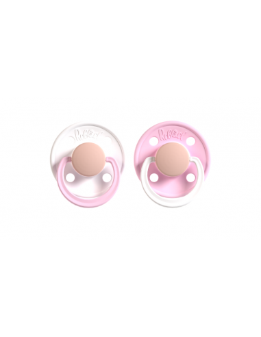 Rebael Pacifier 2er-Pack, Snowy Soft Flamingo / Rising Soft Fox, Size 1 (6 months)