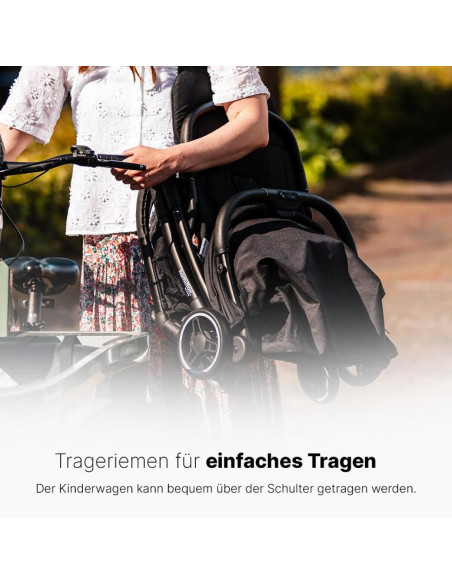 Kinderwagen S1 Plus Schwarz