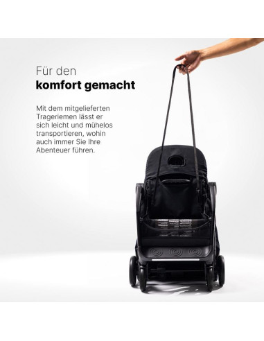 Kinderwagen S1 Plus Schwarz