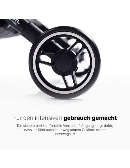 Kinderwagen S1 Plus Schwarz