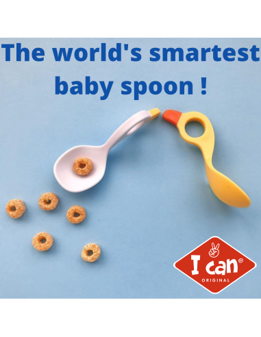 Babylöffel Set Himmelblau / Weiß