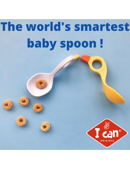 Babylöffel Set Himmelblau / Weiß