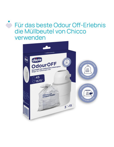 Telescope Diaper Bin Odour Off