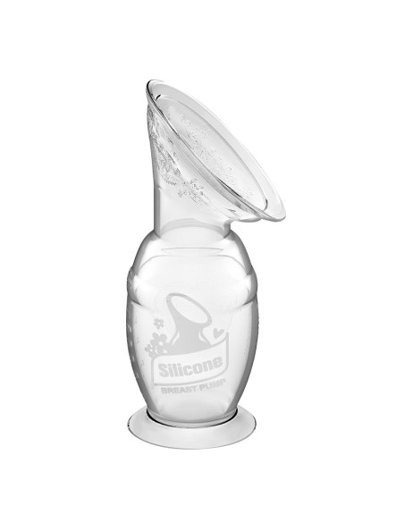 Muttermilchpumpe mit Saugfuss 150ml + Silikondeckel Set