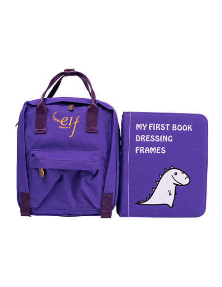 My First Book 3-6 Years Dressing Frame - Purple